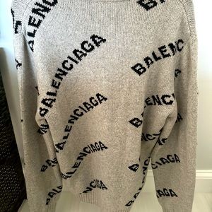 NEVER WORN Balenciaga All Over Logo - Brand New W/Tags ,Size Med, Uni Sex
